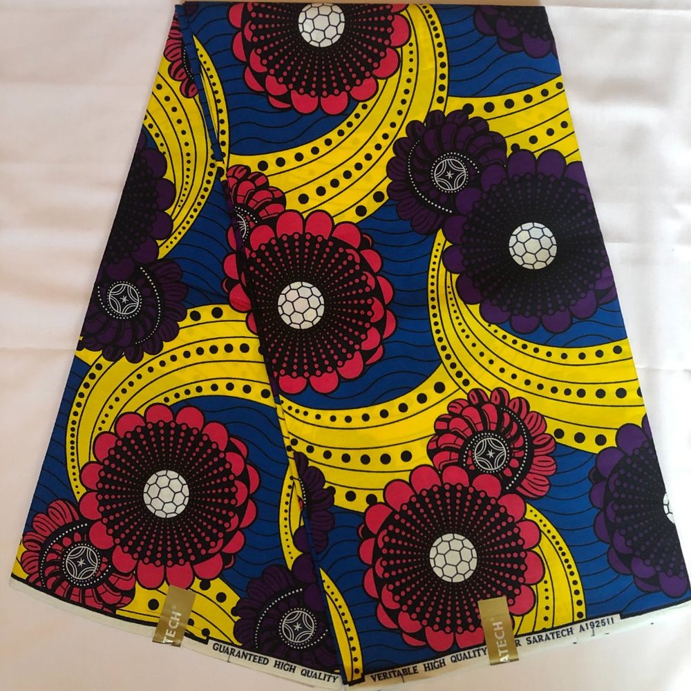 Floral Print Fabric| Wax Cotton Fabric